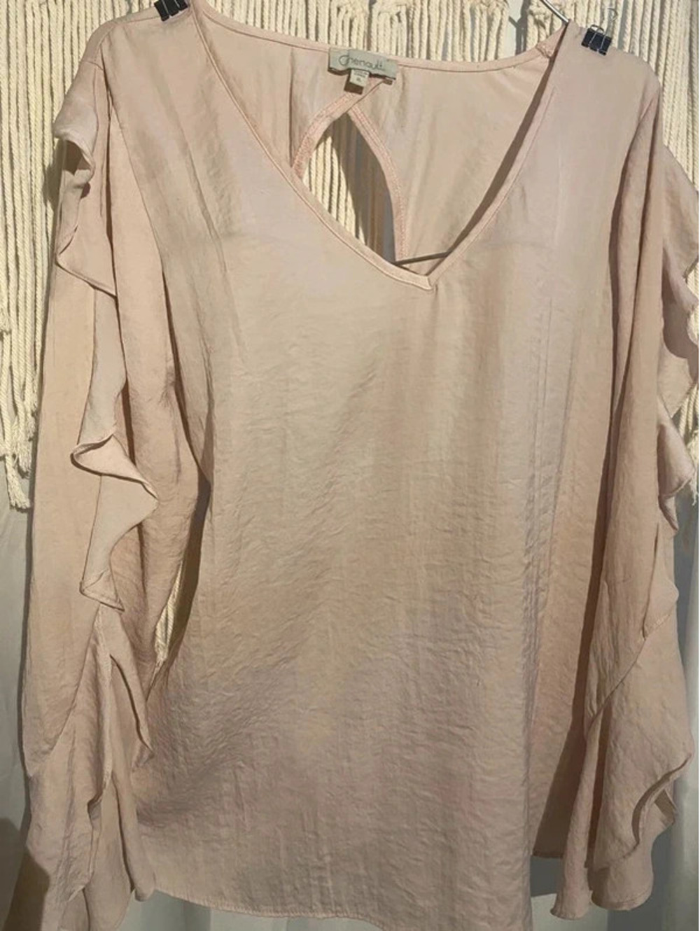 Soft light rose pink blouse